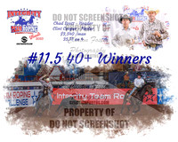 11.5 40+ Winners